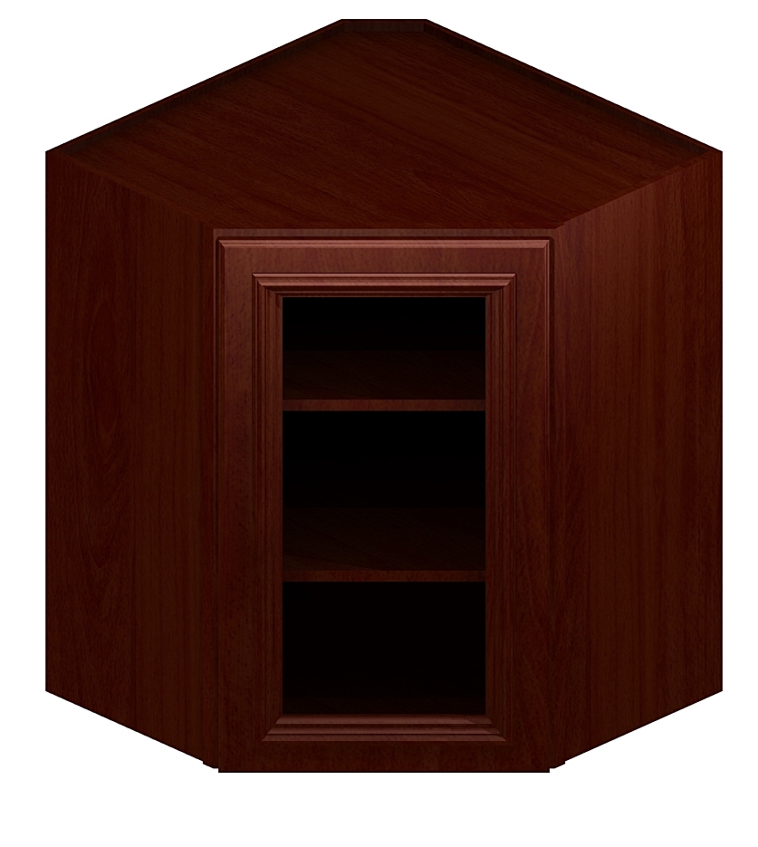 Cc Dcw2442gd Diagonal Corner Wall Cabinet With Open Door Frame