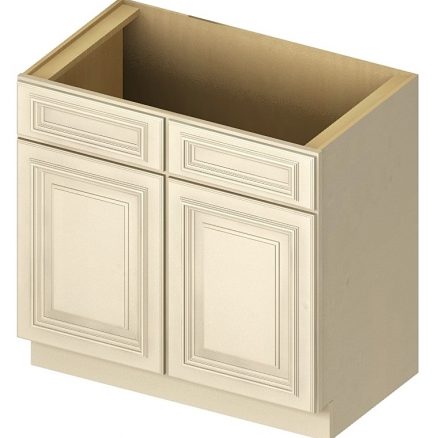 Cw Vs30 Vanity Sink Bases Double Door Double Drawer Front 30