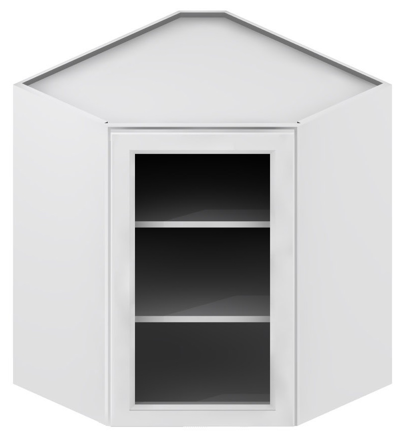 Sw Dcw2430gd Diagonal Corner Wall Cabinets 24 Inch Shaker White Wall Cabinets Cabinetcorp