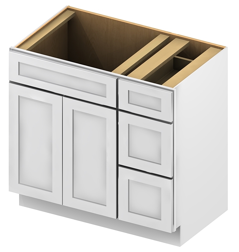 SWV3021DR Vanity Combo BasesDrawers Right 30 inch
