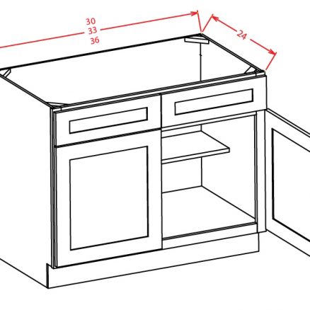 Sm Sb42 Sink Base 39 Inch Cabinetcorp