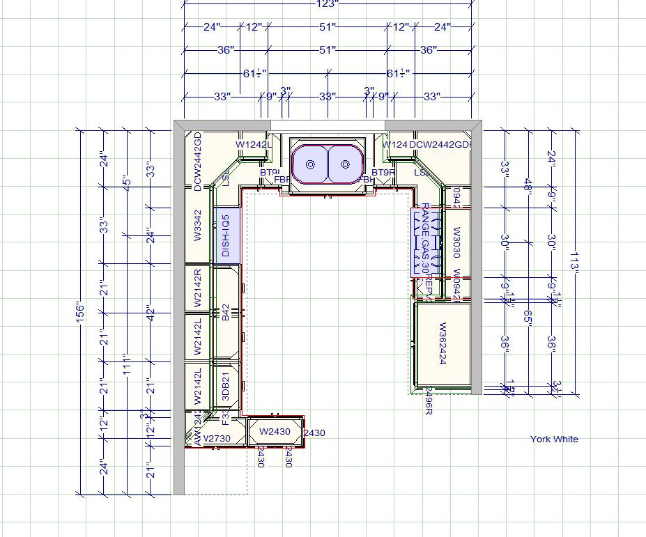 kitchen cabinet floor plan design planner