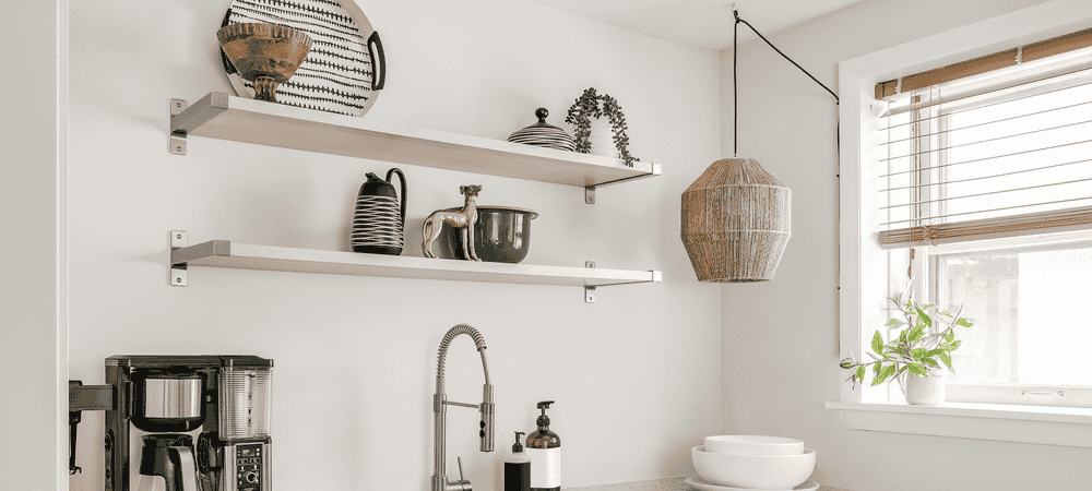 Kitchen with Open Shelves