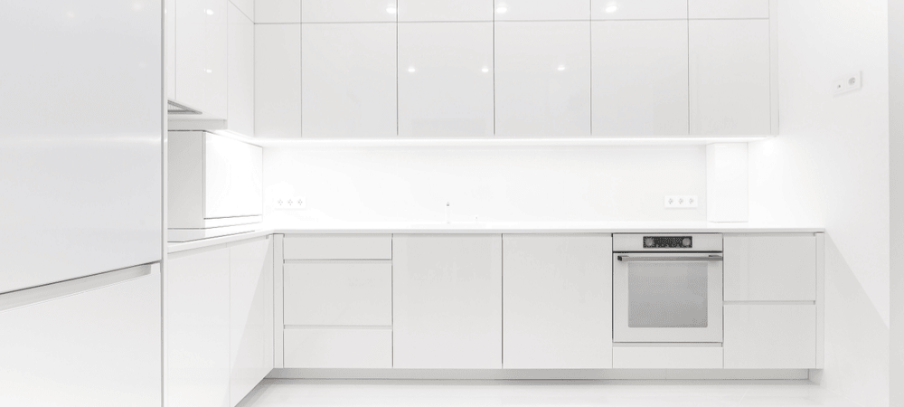 Simple white kitchen