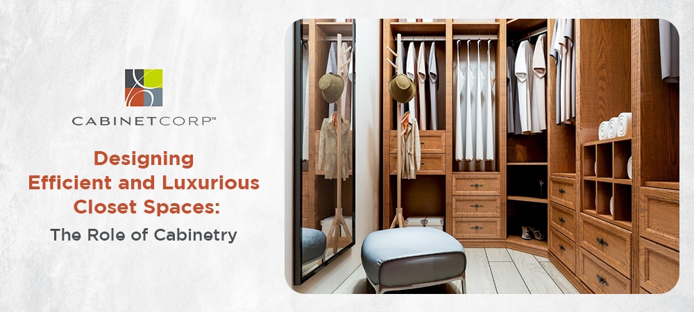 Modern luxury closet with custom cabinetry and smart storage solutions